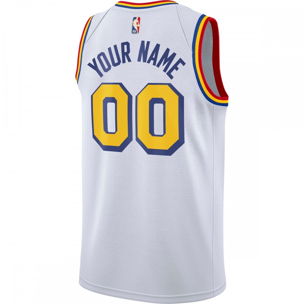Golden State Warriors Unisex 2019/20 Custom Swingman Jersey - White - Classic Edition-Pro Kit Vault | Brand New 26/27 Sports Jerseys